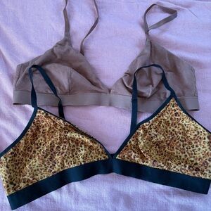 2 Old Navy Triangle Bralettes Size XXL Stretch Mesh Jersey & everyday cotton